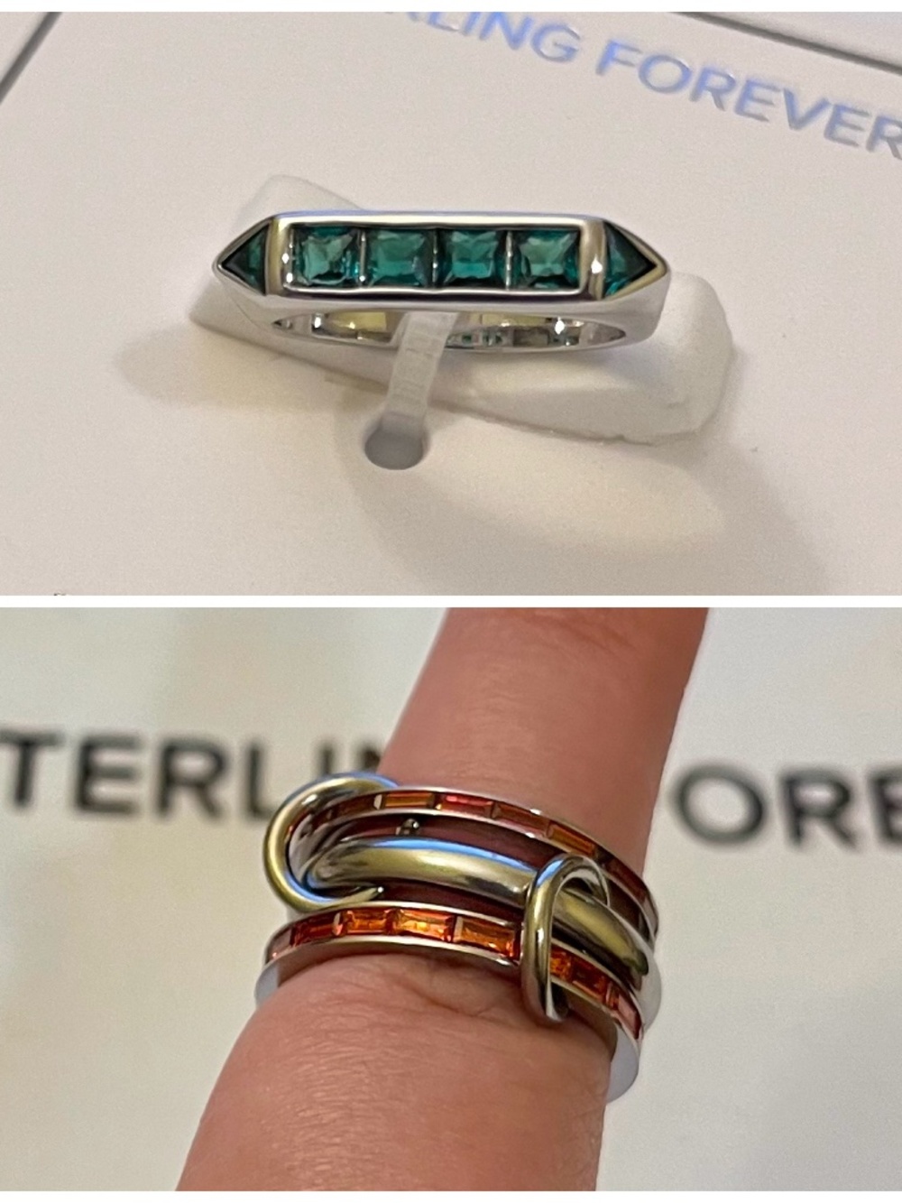 Fashion ring bundle, size 6